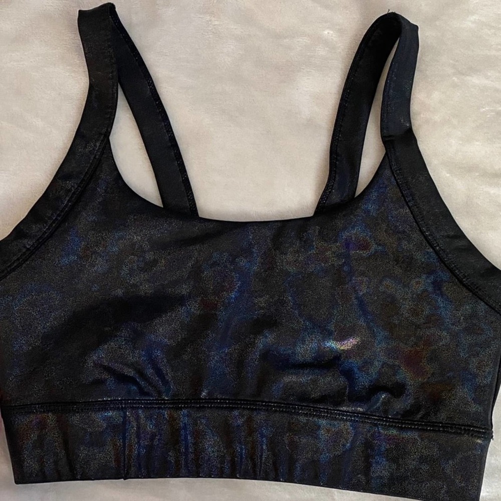 Carbon38 Shinny Crop Tank Wirkout top Size Small